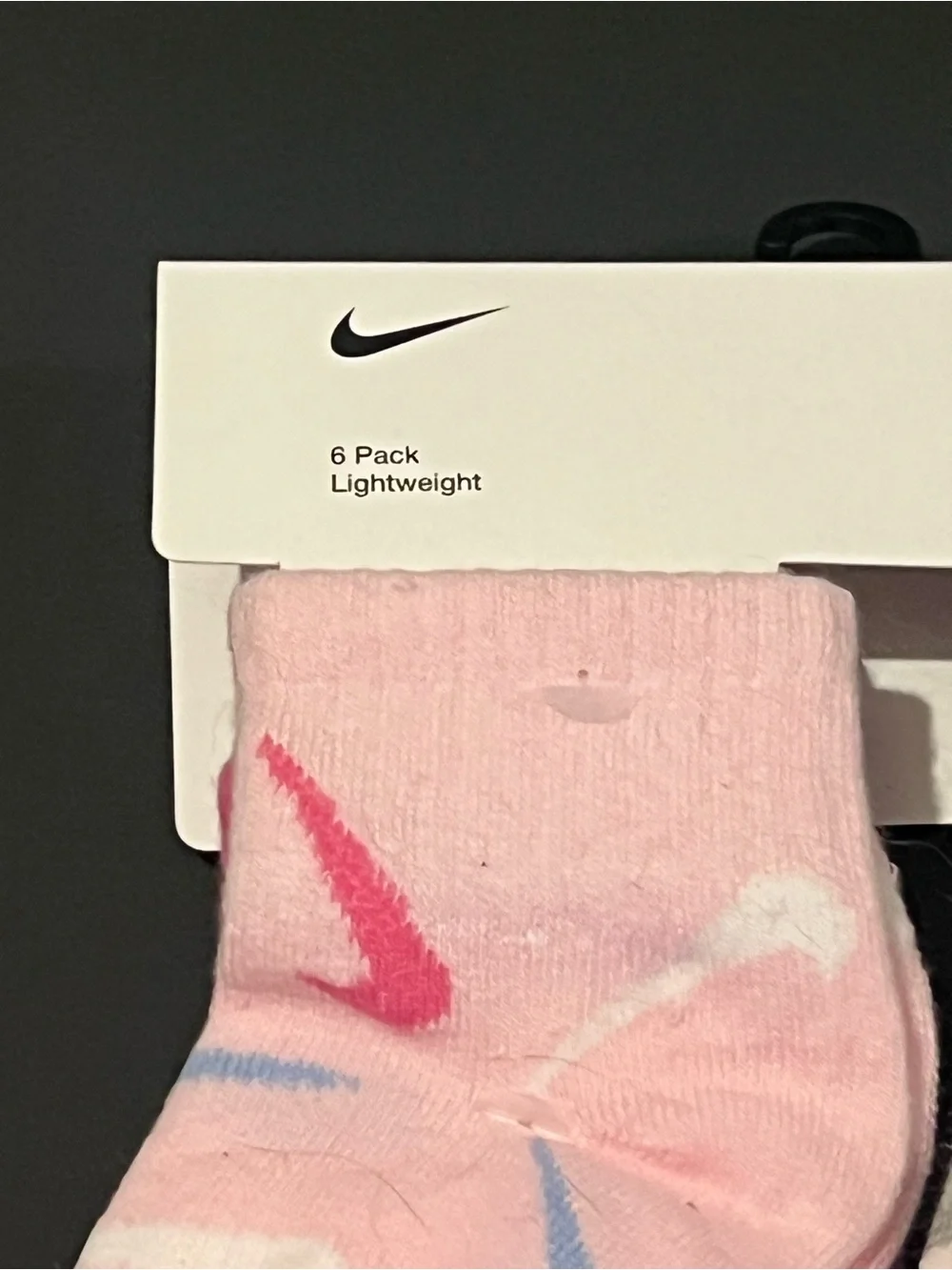Nike Baby Socks Ankle 6pk Lightweight  Girls 6-12 months NWT